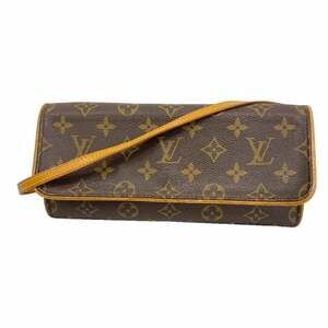 LOUIS VUITTON Authentic Brown Monogram Pochette Shoulder Bag